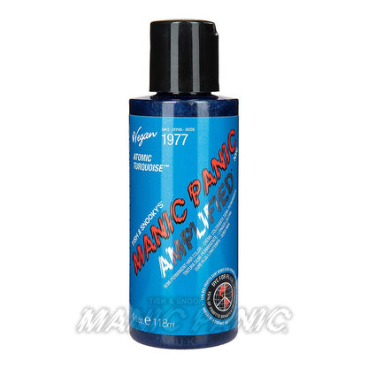 Manic Panic Amplified™ Semi Permanent Hair Color 118ml (Atomic™ Turquoise) – EU - MP Studio Türkiye
