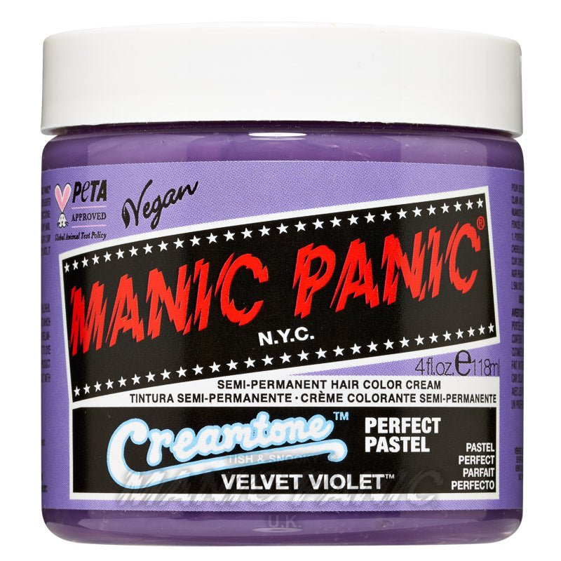 Manic Panic Creamtones™ Perfect Pastel Hair Color 118ml (Velvet Violet™) - MP Studio Türkiye