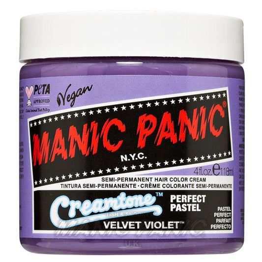 Manic Panic Creamtones™ Perfect Pastel Hair Color 118ml (Velvet Violet™) - MP Studio Türkiye