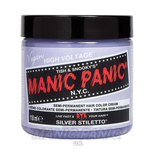 Manic Panic High Voltage® Classic Hair Colour 118ml (Stiletto Silver Toner) - MP Studio Türkiye